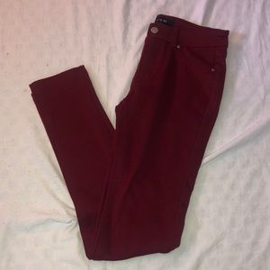 Maroon Stretch Jeggings
